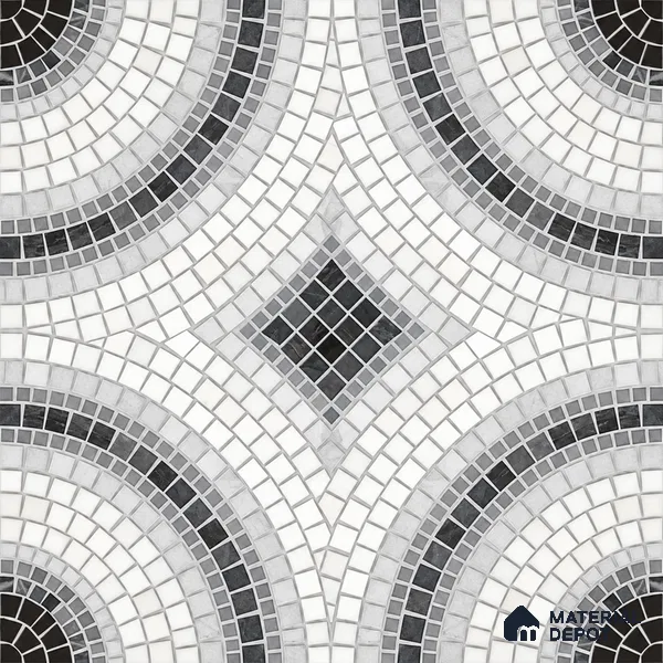 Moroccan Wall & Floor Tile TL 06602 Veleta Arte 2 ft x 2 ft Vitrified Matte Finish - 9 mm | Suitable For Kitchen, Foyer, Balcony | Please Expect a Slight Variation of Pattern