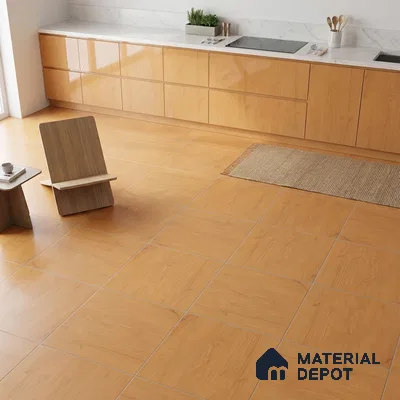 Patterned Floor & Wall Tile TL 06609 C  2 ft x 2 ft Brown Vitrified Matte Finish Tile - 9 mm | Ideal for Living Room, Bedroom, Bathroom, Kitchen | Please Expect a Slight Variation of Pattern