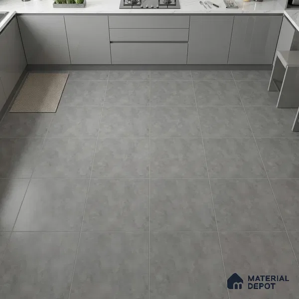 Patterned Floor & Wall Tile TL 06610 C 2 ft x 2 ft Grey Vitrified Matte Finish Tile - 9 mm | Ideal for Living Room, Bedroom, Bathroom, Kitchen | Please Expect a Slight Variation of Pattern