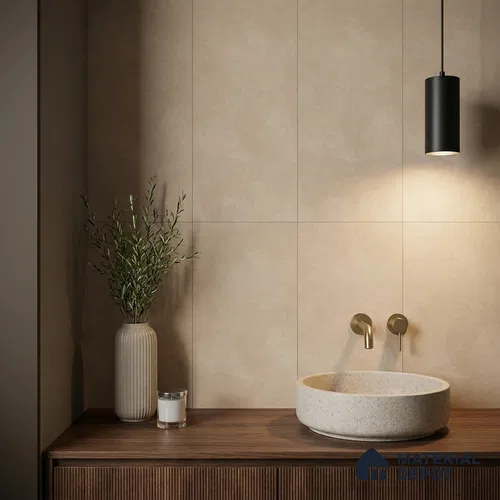 Stone Look Wall & Floor Tile TL 06612 Azul Beige 4 ft x 2 ft Vitrified Matte Finish - 9 mm | Random 3 | Suitable for Living Room, Bedroom, Bathroom, Kitchen, Dining