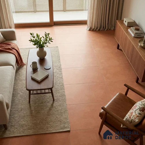 Stone Look Wall & Floor Tile TL 06612 C Azul Orange 4 ft x 2 ft Vitrified Matte Finish - 9 mm | Random 3 | Suitable for Living Room, Bedroom, Bathroom, Kitchen, Dining