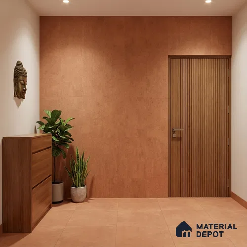 Punch Wall & Floor Tile TL 06612 I 4 ft x 2 ft Orange Vitrified Matte Finish Tile - 9 mm | Ideal for Living Room, Bedroom, Bathroom, Kitchen