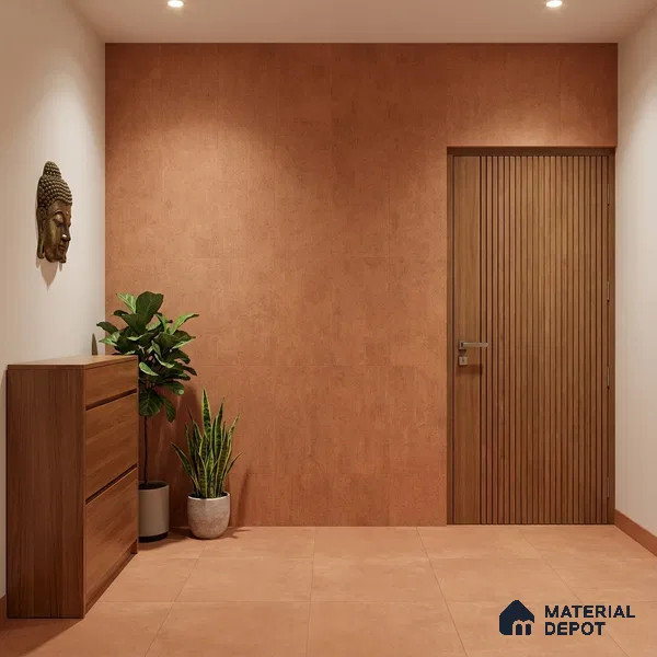 Punch Wall & Floor Tile TL 06612 I 4 ft x 2 ft Orange Vitrified Matte Finish Tile - 9 mm | Ideal for Living Room, Bedroom, Bathroom, Kitchen