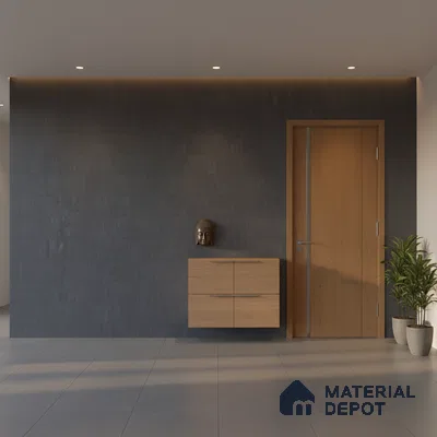 Punch Wall & Floor Tile TL 06612 J 4 ft x 2 ft Black Vitrified Matte Finish Tile - 9 mm | Ideal for Living Room, Bedroom, Bathroom, Kitchen