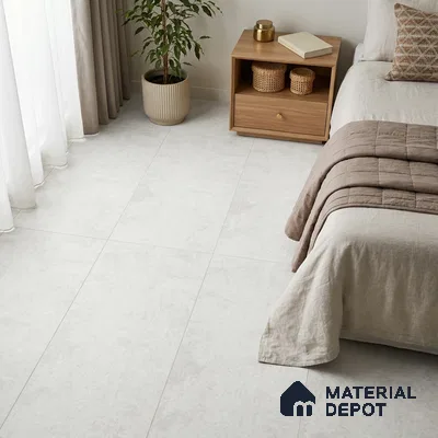 Stone Look Wall & Floor Tile TL 06614 B Neutral Bianco 4 ft x 2 ft Vitrified Matte Finish - 9 mm | Random 4 | Suitable for Living Room, Bedroom, Bathroom, Kitchen, Dining