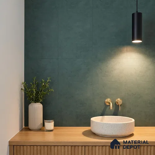 Stone Look Wall & Floor Tile TL 06614 Neutral Aqua 4 ft x 2 ft Vitrified Matte Finish - 9 mm | Random 4 | Suitable for Living Room, Bedroom, Bathroom, Kitchen, Dining