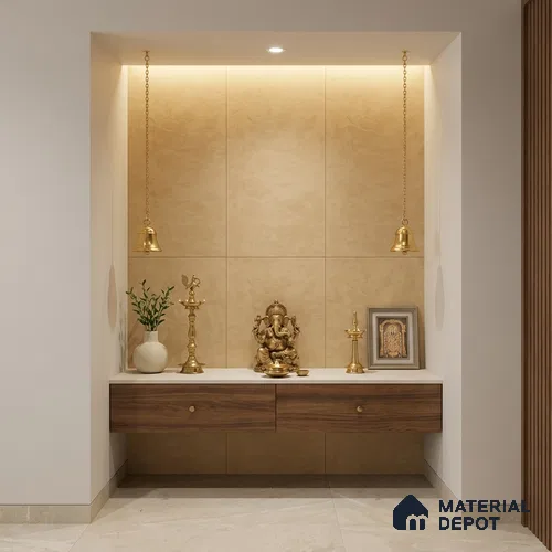 Stone Look Wall & Floor Tile TL 06614 E Neutral Mustard 4 ft x 2 ft Vitrified Matte Finish - 9 mm | Random 4 | Suitable for Living Room, Bedroom, Bathroom, Kitchen, Dining