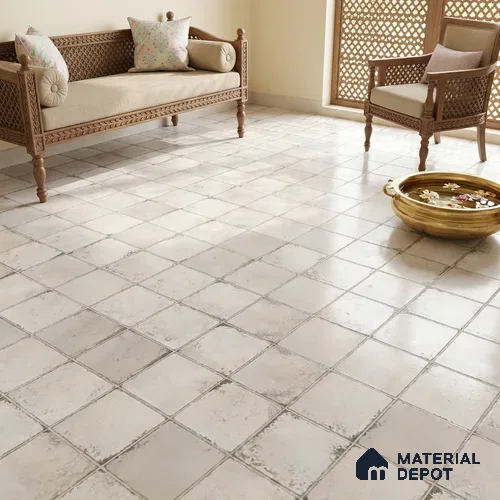 Patterned Wall Tile TL 06618 C 4 ft x 2 ft Grey Vitrified Matte Finish Tile - 9 mm | Ideal for Living Room,Bedroom,Bathroom,Kitchen