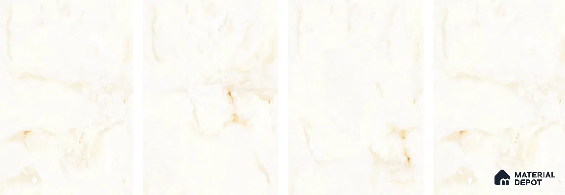 Endless Marble Floor & Wall Tile TL 06621 Light Onyx 6 ft x 4 ft Glossy Finish Vitrified Large Format Tile - 9 mm | 3 Random Design | Suitable for Living Room, Bedroom, Bathroom | Adhesive and Spacers Must be Used During Installation