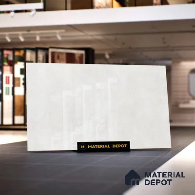 Marble Floor & Wall Large Format Tile TL 06623 Arezo Bianco 6 ft x 4 ft Glossy Finish Vitrified Tile - 9 mm | Suitable for Living Room, Bedroom & Bathroom | Adhesive and Spacers Must be Used During Installation