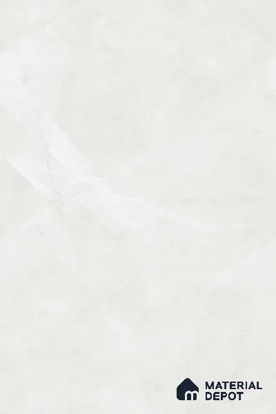 Marble Floor & Wall Large Format Tile TL 06623 Arezo Bianco 6 ft x 4 ft Glossy Finish Vitrified Tile - 9 mm | Suitable for Living Room, Bedroom & Bathroom | Adhesive and Spacers Must be Used During Installation