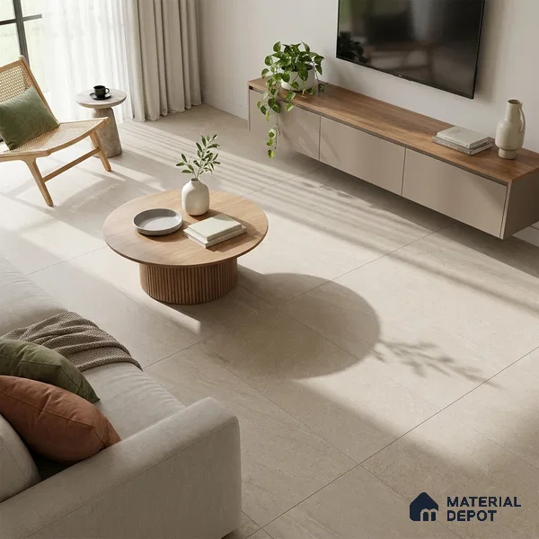 Stone Look Wall & Floor Tile TL 06657 B Riga Rose 4 ft x 2 ft Full Body Vitrified Matte Finish - 9 mm | 6 Random Design | Suitable For Living Room, Bedroom, Bathroom