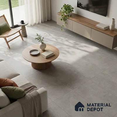 Stone Look Wall & Floor Tile TL 06657 C Riga Gris 4 ft x 2 ft Full Body Vitrified Matte Finish - 9 mm | 6 Random Design | Suitable For Living Room, Bedroom, Bathroom