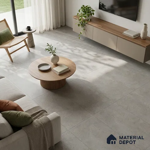 Stone Look Wall & Floor Tile TL 06657 C Riga Gris 4 ft x 2 ft Full Body Vitrified Matte Finish - 9 mm | 6 Random Design | Suitable For Living Room, Bedroom, Bathroom