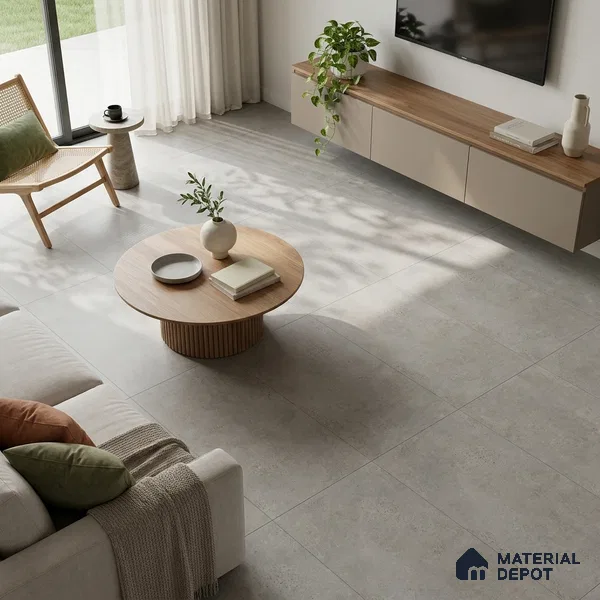 Stone Look Wall & Floor Tile TL 06657 C Riga Gris 4 ft x 2 ft Full Body Vitrified Matte Finish - 9 mm | 6 Random Design | Suitable For Living Room, Bedroom, Bathroom