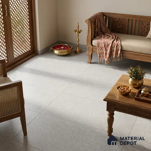 Stone Look Wall & Floor Tile TL 06659 B Mystone Grey 4 ft x 2 ft Full Body Vitrified Matte Finish - 9 mm | 6 Random Design | Suitable For Living Room, Bedroom, Bathroom