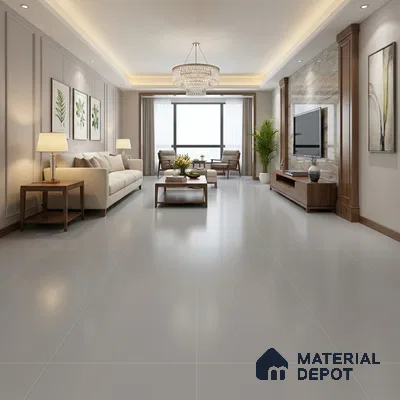 Terrazzo Wall & Floor Tile TL 06660 D Stars Grey Natural 4 ft x 2 ft Full Body Vitrified Matte Finish - 9 mm | Suitable For Living Room, Bedroom, Bathroom, Terrace, Office & Balcony