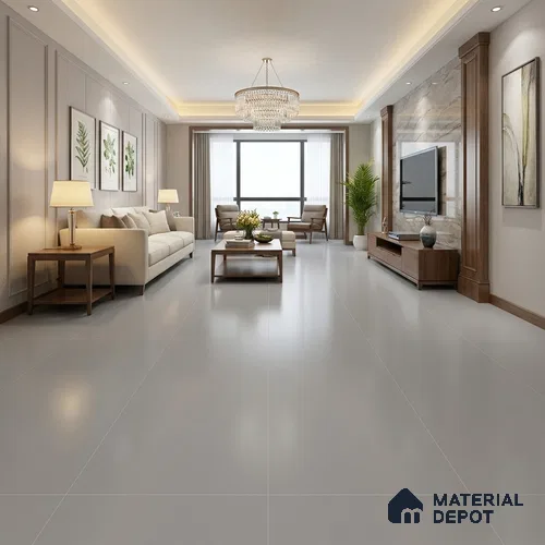 Terrazzo Wall & Floor Tile TL 06660 D Stars Grey Natural 4 ft x 2 ft Full Body Vitrified Matte Finish - 9 mm | Suitable For Living Room, Bedroom, Bathroom, Terrace, Office & Balcony