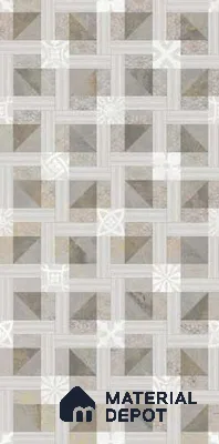 Brown Highlighter Wall Tile TL 06689 Gravier Verdant Elegance 2 ft x 4 ft Vitrified Carving Matte Finish - 9 mm | 4 Random Design | Suitable For Bathroom, Accent/Feature Wall, Dining Area