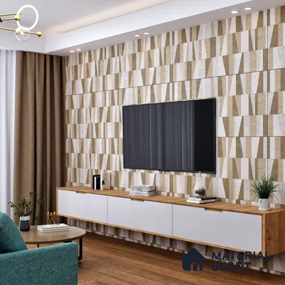 Grey Highlighter Wall Tile TL 06701 B Gravier Frosted Russet Embellish 2 ft x 4 ft Vitrified Glossy Finish - 9 mm | 4 Random Design | Suitable For Bathroom, Accent/Feature Wall, Dining Area