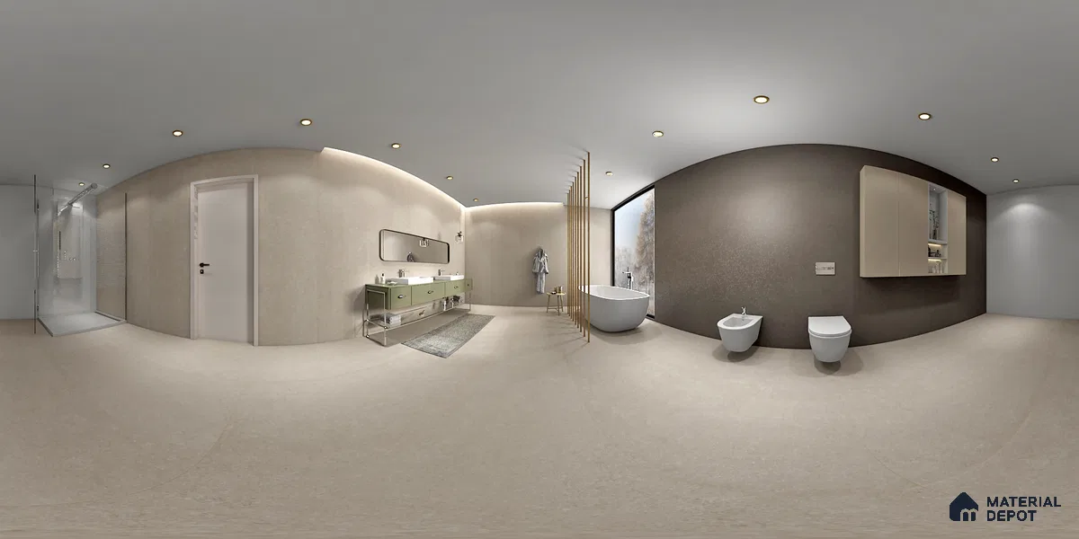 Cream Stone Floor & Wall Tile TL 06702 Gravier Desert Whisper 2 ft x 4 ft Vitrified Carving Matte Finish - 9 mm | 6 Random Design | Suitable for Living Room, Bedroom, Bathroom