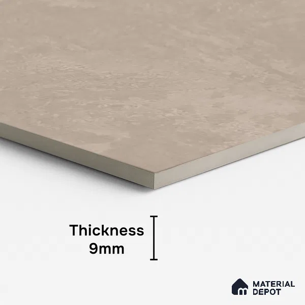 Beige Stone Floor & Wall Tile TL 06703 B Gravier Sahara Palm 2 ft x 4 ft Vitrified Carving Matte Finish - 9 mm | 4 Random Design | Suitable for Living Room, Bedroom, Bathroom