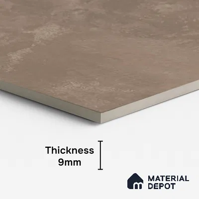 Brown Stone Floor & Wall Tile TL 06703 C Gravier Misty Birch 2 ft x 4 ft Vitrified Carving Matte Finish - 9 mm | 4 Random Design | Suitable for Living Room, Bedroom, Bathroom