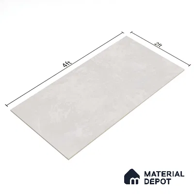Grey Stone Floor & Wall Tile TL 06703 E Gravier Silken Stream 2 ft x 4 ft Vitrified Carving Matte Finish - 9 mm | 4 Random Design | Suitable for Living Room, Bedroom, Bathroom