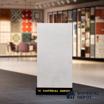 Marble Crema Marfil Wall & Floor Tile TL 06705 Ivory Beige 4 ft x 2 ft Matte Finish Vitrified Tile - 9 mm | 4 Random Designs | Suitable For Living Room, Bedroom, Kitchen