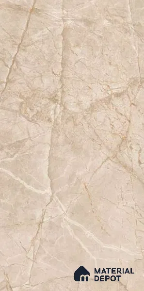 Marble Wall & Floor Tile TL 06708 Brown 4 ft x 2 ft Glossy Finish Vitrified Tile - 9 mm | 8 Random Designs | Suitable For Living Room, Bedroom, Dining