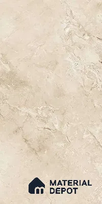 Marble Crema Marfil Wall & Floor Tile TL 06710 Sand Beige 4 ft x 2 ft Glossy Finish Vitrified Tile - 9 mm | 5 Random Designs | Suitable For Living Room, Bedroom, Dining