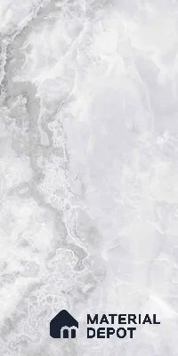 Marble Onyx Wall & Floor Tile TL 06716 B Cool White 4 ft x 2 ft Glossy Finish Vitrified Tile - 9 mm | 10 Random Designs | Suitable For Living Room, Bedroom, Dining
