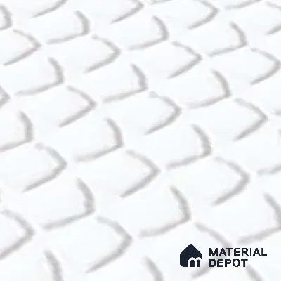 Punch Wall Tile TL 06724 Lustra Prismatic White 2 ft x 1 ft Ceramic Glossy Finish - 9 mm | Suitable For Kitchen & Bathroom
