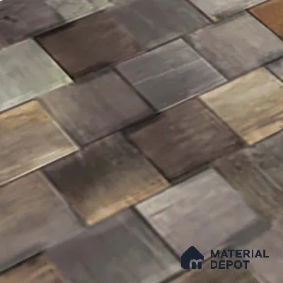 Brown Stacked Stone Wall Tile TL 06726 Lustra Luminous Nectar 2 ft x 1 ft Ceramic Carving Matte Finish - 9 mm |  | Suitable for Living Room, Bedroom, Bathroom
