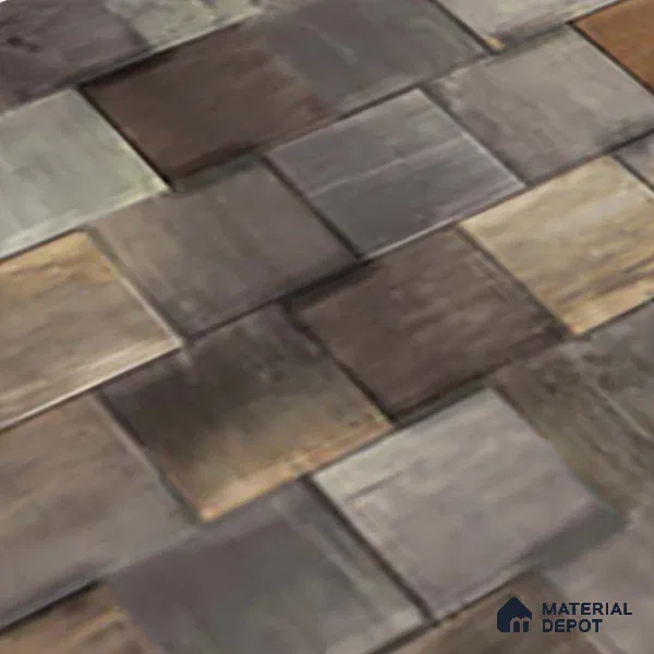 Brown Stacked Stone Wall Tile TL 06726 Lustra Luminous Nectar 2 ft x 1 ft Ceramic Carving Matte Finish - 9 mm | | Suitable for Living Room, Bedroom, Bathroom