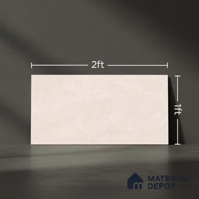 Cream Marble Wall Tile TL 06728 Lustra Verona Cream 2 ft x 1 ft Ceramic Carving Satin Finish - 9 mm |  | Suitable for Living Room, Bedroom, Bathroom