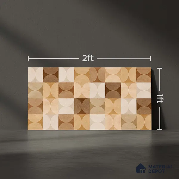 Highlighter Wall Tile TL 06729 Lustra Verona Urbane 2 ft x 1 ft Ceramic Carving Satin Finish - 9 mm | Suitable For Kitchen, Bathroom, Balcony & Accent/Feature Wall