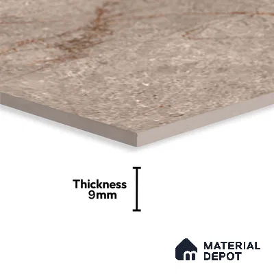 Brown Marble Wall Tile TL 06731 Lustra Rapture Stone 2 ft x 1 ft Ceramic Carving Satin Finish - 9 mm |  | Suitable for Living Room, Bedroom, Bathroom