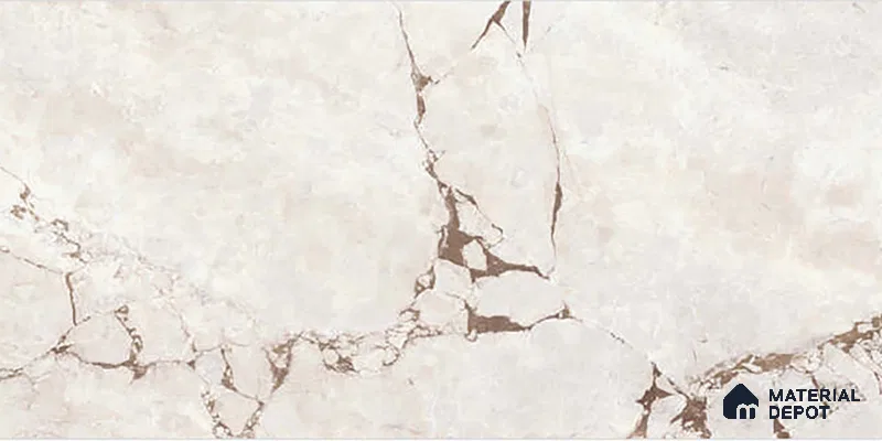 Cream Marble Wall Tile TL 06733 Lustra Amalfi Cream 2 ft x 1 ft Ceramic Carving Satin Finish - 9 mm |  | Suitable for Living Room, Bedroom, Bathroom