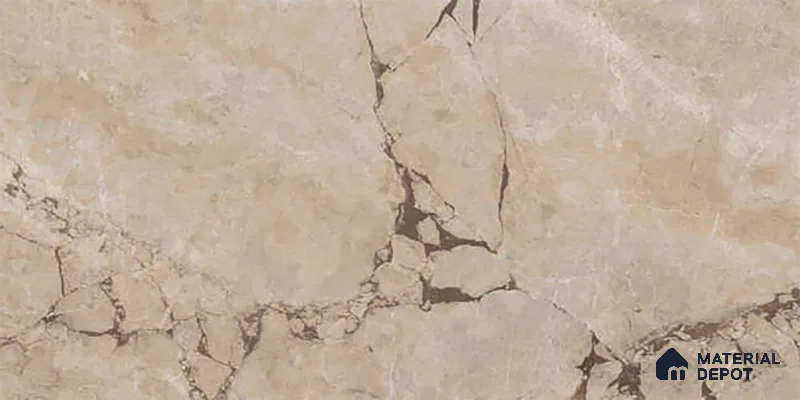 Brown Marble Wall Tile TL 06734 Lustra Tuscan Walnut 2 ft x 1 ft Ceramic Carving Satin Finish - 9 mm |  | Suitable for Living Room, Bedroom, Bathroom
