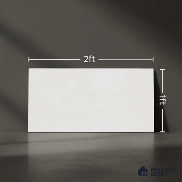 Plain Wall Tile TL 06735 Lustra Nimbus Stone 2 ft x 1 ft Satin Finish Ceramic Tile - 9 mm | Suitable For Kitchen, Bathroom, Backsplash