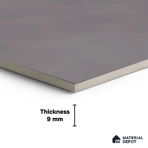 Cement Matching Floor Tile TL 06736 C 1 ft x 1 ft Carving Anti Skid Matte Finish Ceramic Tile - 9 mm | Suitable for Bathroom, Kitchen, Balcony