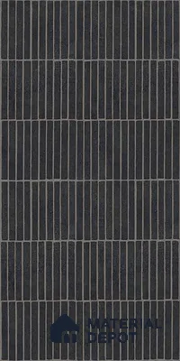 Black Highlighter Wall Tile TL 06738 B Gravier Obsidian Concrete Etch 4 ft x 2 ft Vitrified Carving Matte Finish - 9 mm | Suitable For Bathroom, Accent/Feature Wall, Balcony