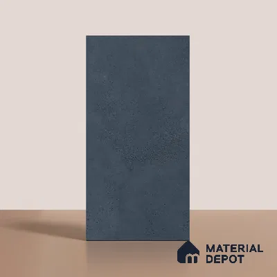 Blue Stone Floor & Wall Tile TL 06738 C Gravier Indigo Concrete 4 ft x 2 ft Vitrified Carving Matte Finish - 9 mm | 8 Random Design | Suitable for Living Room, Bedroom, Bathroom