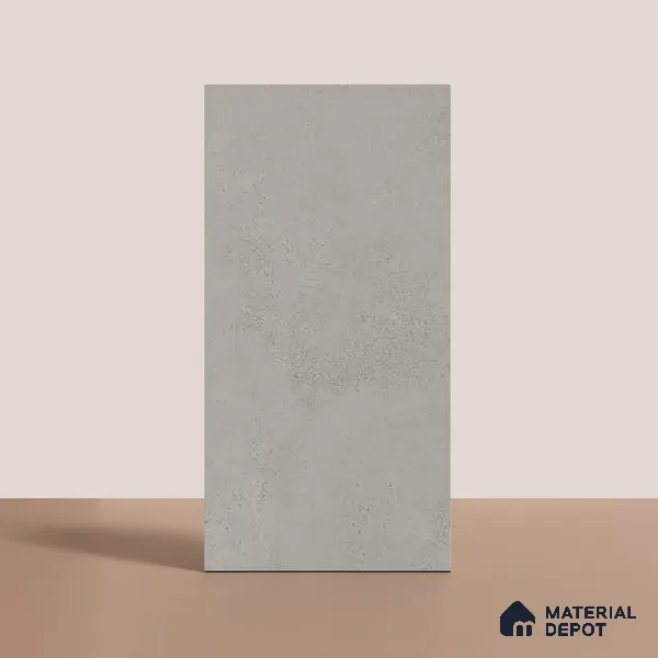 Grey Stone Floor & Wall Tile TL 06738 E Gravier Smokestone Concrete 4 ft x 2 ft Vitrified Carving Matte Finish - 9 mm | 8 Random Design | Suitable for Living Room, Bedroom, Bathroom