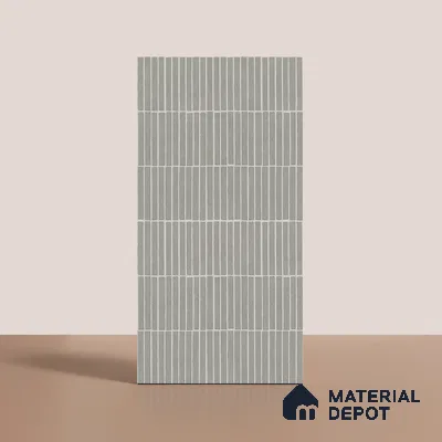Grey Highlighter Wall Tile TL 06738 F Gravier Smokestone Concrete Etch 4 ft x 2 ft Vitrified Carving Matte Finish - 9 mm | Suitable For Bathroom, Accent/Feature Wall, Balcony