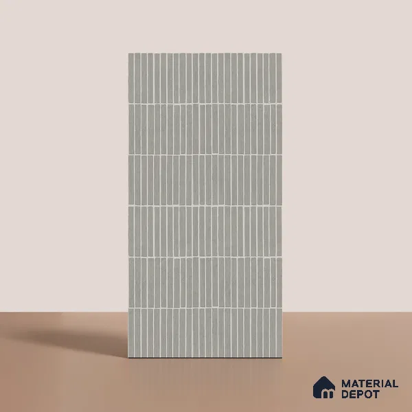 Grey Highlighter Wall Tile TL 06738 F Gravier Smokestone Concrete Etch 4 ft x 2 ft Vitrified Carving Matte Finish - 9 mm | Suitable For Bathroom, Accent/Feature Wall, Balcony