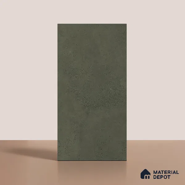 Green Stone Floor & Wall Tile TL 06738 G Gravier Verdant Haze 4 ft x 2 ft Vitrified Carving Matte Finish - 9 mm | 8 Random Design | Suitable for Living Room, Bedroom, Bathroom