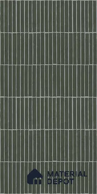 Green Highlighter Wall Tile TL 06738 H Gravier Verdant Haze Etch 4 ft x 2 ft Vitrified Carving Matte Finish - 9 mm | Suitable For Bathroom, Accent/Feature Wall, Balcony