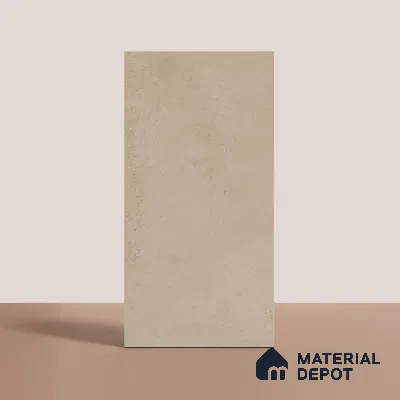 Beige Stone Floor & Wall Tile TL 06738 K Gravier Solarstone Concrete 4 ft x 2 ft Vitrified Carving Matte Finish - 9 mm | 8 Random Design | Suitable for Living Room, Bedroom, Bathroom